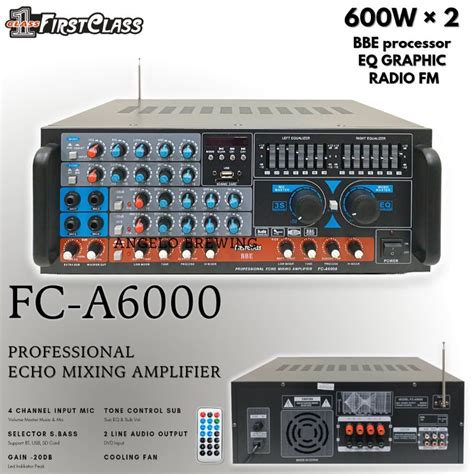 Jual Professional Echo Mixing Amplifier Firstclass Fca Ampli Fc