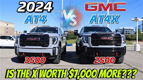 2024 Gmc Sierra 2500 At4x Vs 2024 Gmc Sierra 3500 At4 The Hardest Truck Buying Decision Youtube