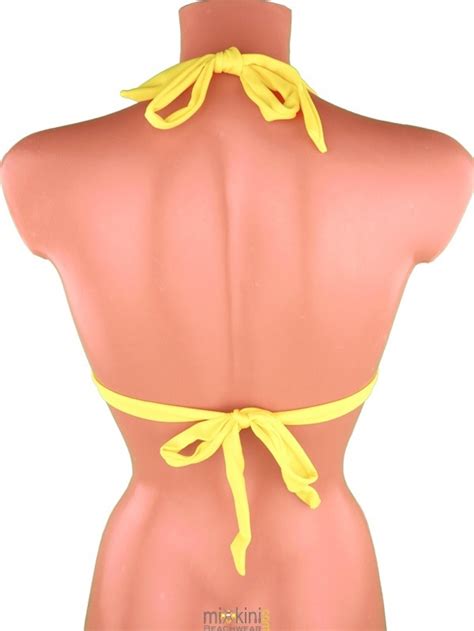 Bikini Oberteile Gelb Einzelnen Neckholder Kaufen Mixkini Beachwear