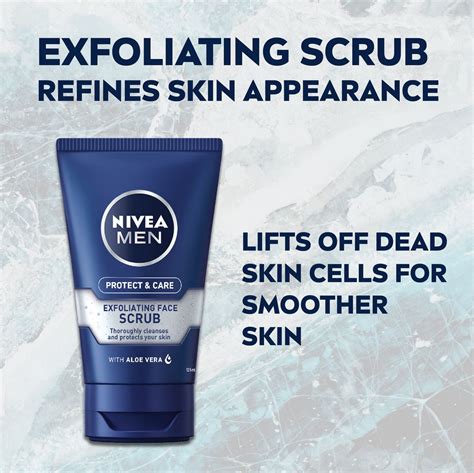 Protect And Care Exfoliating Face Scrub 125ml Nivea Men