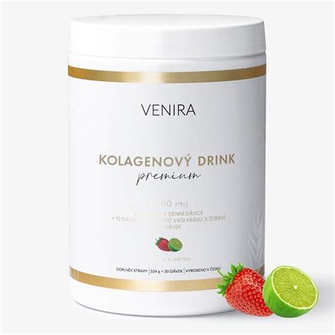 Venira Premium kolagenový drink jahoda limeta 324g skladem BENU cz