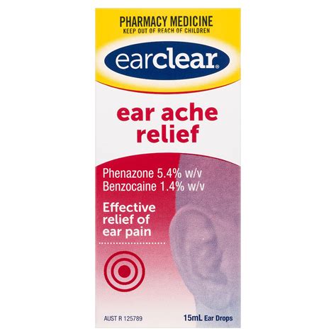 Earclear Ear Ache Relief Ml Healthylife