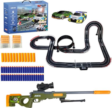 Amazon Agm Mastech Slot Car Race Set Asr With Shell Throwing