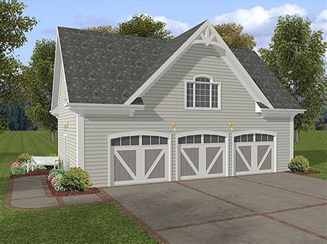 The Garage Plan Shop Blog » Charming 3-Car Garage Loft Plan