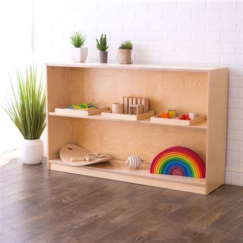 30h X 48w Birch Montessori Shelf Sprout Montessori Furniture