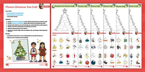 Twinkl Phonics Christmas Tree Craft L Enseignant A Fait