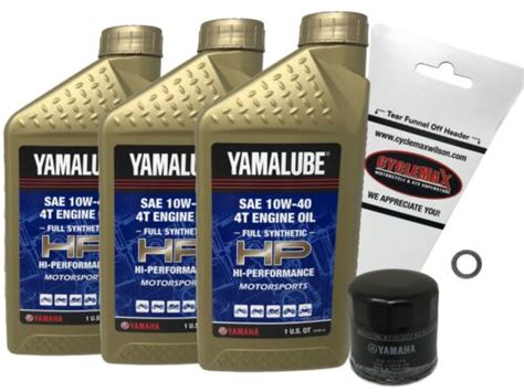 Cyclemax Genuine Oem Yamaha Xsr Full Synthetic Oil Change