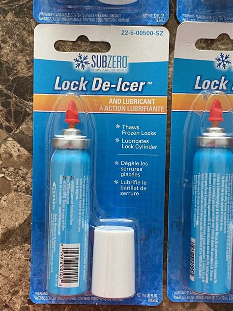 Lot Of Hopkins Subzero Lock De Icer And Lubricant Ounces Oz Thaws