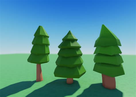 Low Poly Tree Clearly Development