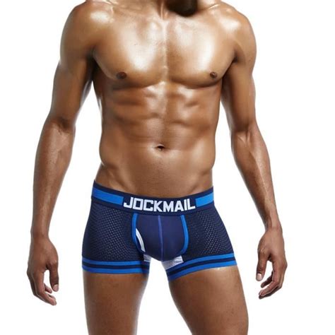 Boxer En Maille Pour Hommes Sexy Avec Poche En U Slip En Maille