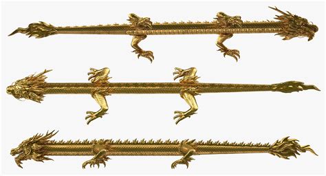Golden Dragon 3d Model Turbosquid 1380925