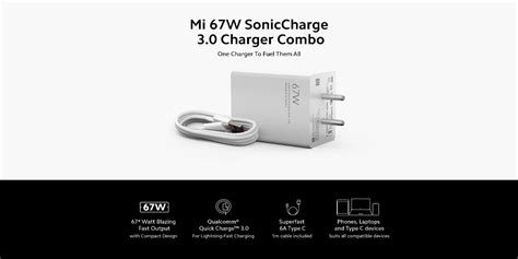 Mi W Soniccharge Charger Combo Launched In India Check Price And