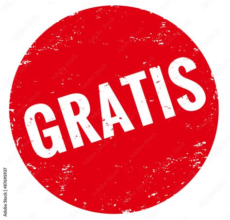 Grunge Stempel Rot Gratis Vektor Button Rund Stock Vektorgrafik Adobe