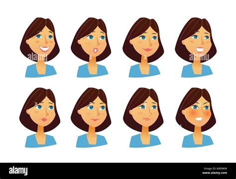 Girl Cartoon Mouth Expressions