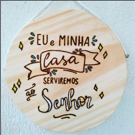 Matriz De Bordado Eu E Minha Casa Serviremos Ao Senhor Elo7