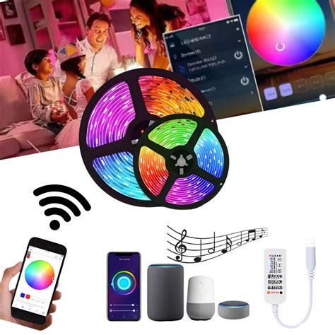 Smart Fita De Led Inteligente Metros Wifi Alexa Google Tuya