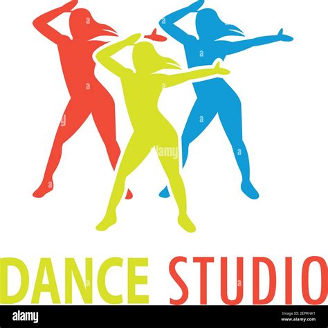 Dance Logo For Dance School Dance Studio Vector Illustration Stock