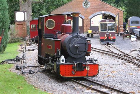 Old red train. vintage red train on a railway in England Stock Photo by ©rose4 57991937