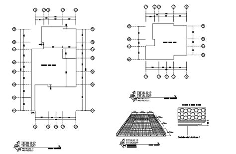 Terrace Roof Construction Layout Cadbull