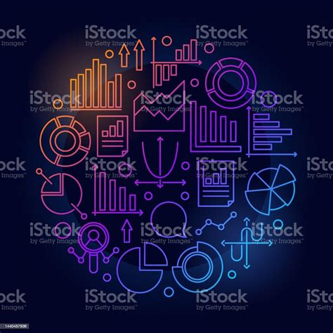 Analytics Colorful Round Illustration Stock Illustration Download Image Now Abstract Chart