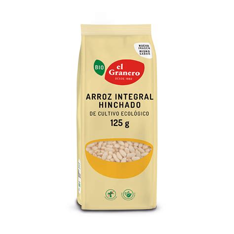 Arroz Integral Hinchado Bio El Granero Integral 125g