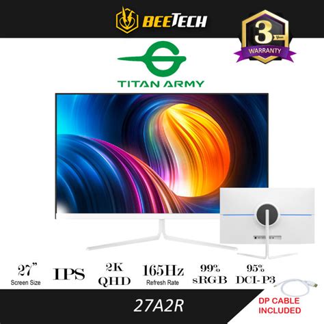 TITAN ARMY 27 IPS QHD 2K 165Hz 1ms Gaming Monitor 27A2R Lazada