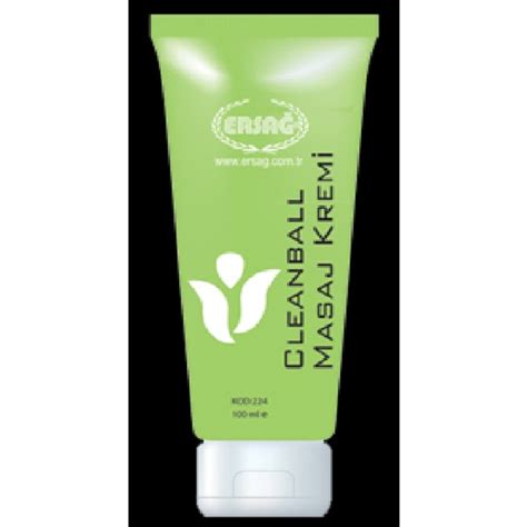 Ersağ Cleanball Masaj Kremi 100 ml Fiyatı - Taksit Seçenekleri