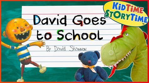 David Goes To School 🚌 A No David Back To School Kids Book Read Aloud