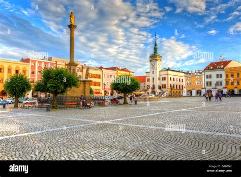 Town Hall In The Main Square Of Kromeriz City In Moravia Czech