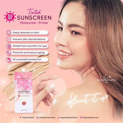 Hey Pretty Skin Tinted Sunscreen 100 Ori From Philippines Beauty And Personal Care Face Face