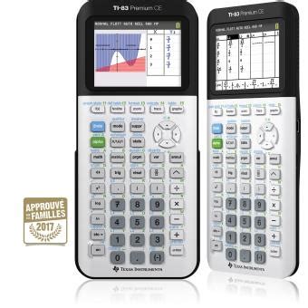 Texas Instruments TI 83 Premium CE Mode Examen Calculatrice