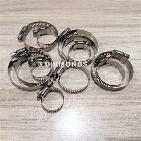 Jual Klem Selang Ss304 Hose Clamp Full Ss304 3 4 14 27 Mm Lebar 12mm