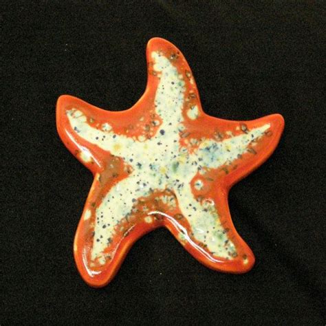 Sea Star Starfish Ceramic Wall Tile Etsy Ceramic Wall Tiles Wall