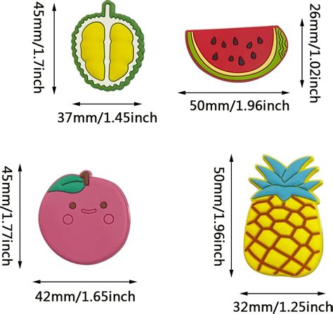 9 Imanes De Silicona Para Nevera De Frutas Lindos Imanes De Frutas