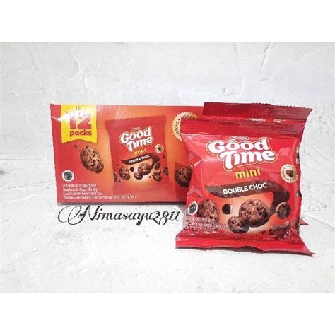 Jual Good Time Mini Double Choc 1 Box Isi 12 Pcs Shopee Indonesia