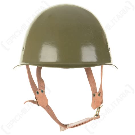 Original Hungarian M53 Helmet With Adjustable Leather Liner And Chin