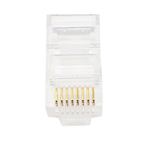 Micro Connectors Cat 5e Rj45 Utp Modular Plug For Solid And Stranded Cable 50 Pack Micro Center