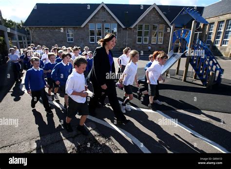 Scottish Labour Leader Kezia Dugdale Joins Pupils From St Ninians