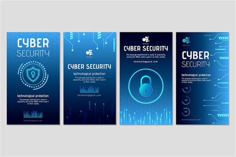Free Vector Cyber Security Instagram Posts