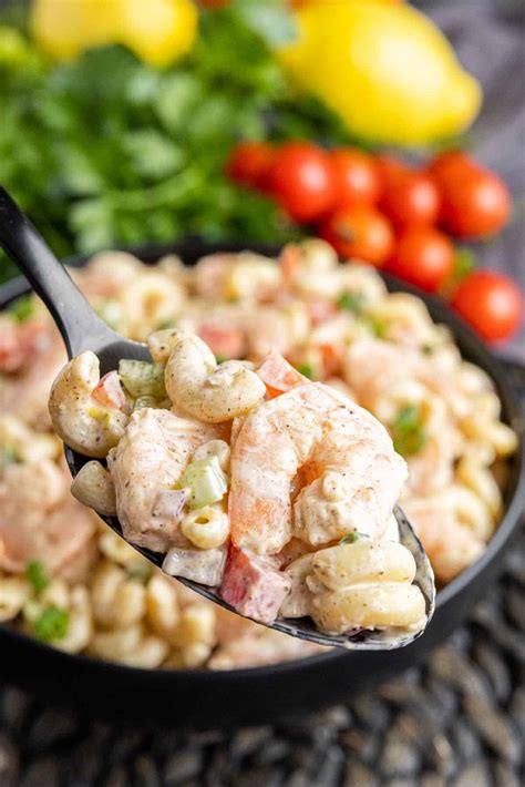 Easy Shrimp Pasta Salad Home Made Interest