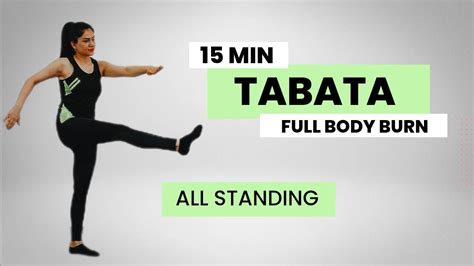 FULL BODY TABATA WORKOUT 15 MIN TABATA CARDIO WORKOUT For WEIGHT LOSS