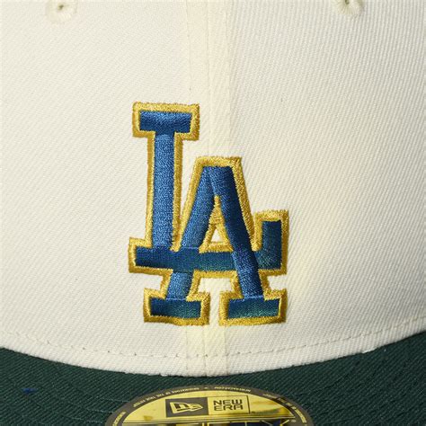 New Era Los Angeles Dodgers 60th Anv 59fifty Chromedk Green【1374837