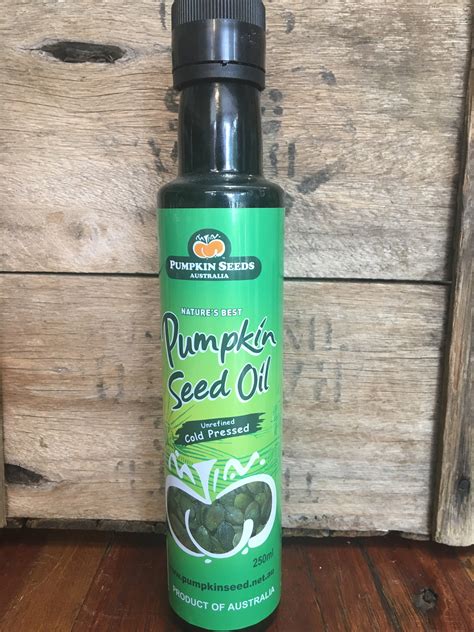 Pumpkin Seed Oil Australian Conventional 250ml The Pantry Moruya