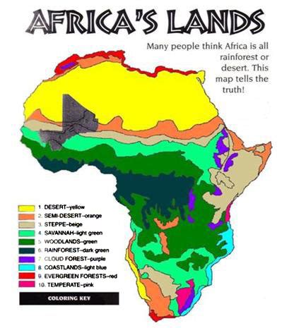 Savanna Africa Map