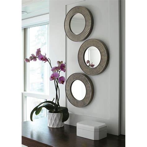 Three Mirrors On Wall