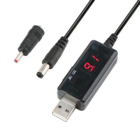 Hfes New Usb Boost Cable V Step Up To V V Adjustable Voltage