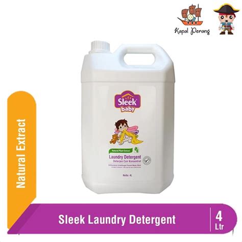 Jual Sleek Baby Laundry Detergent Cair 4 Liter Shopee Indonesia