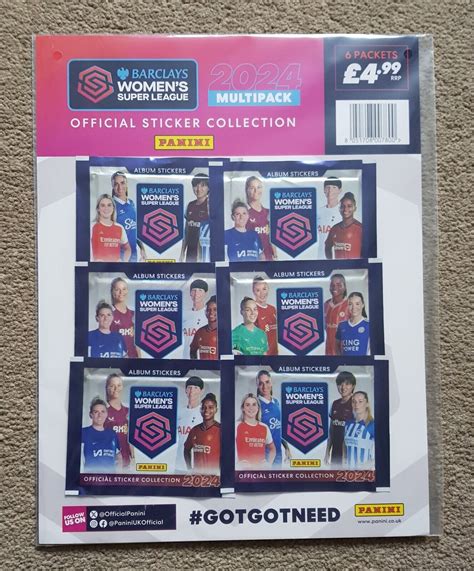 Panini Women S Super League 2023 24 WSL Sticker Album Starter Pack