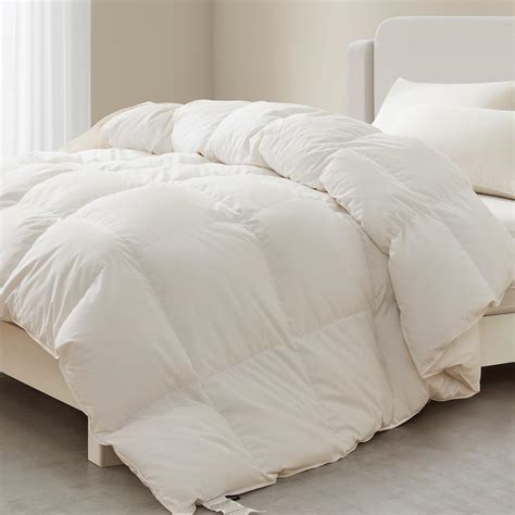 Buy Leandstone California King Goose Feather Down Comforter All Season White Down Duvet Insert