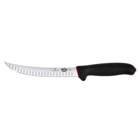 Victorinox Fibrox Slaughter Knife Fluted Edge Curved Narrow Blade 20cm